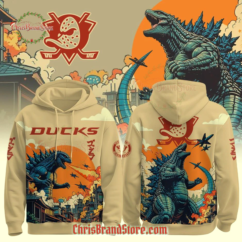 Anaheim Ducks x Godzilla Limited Edition Hoodie