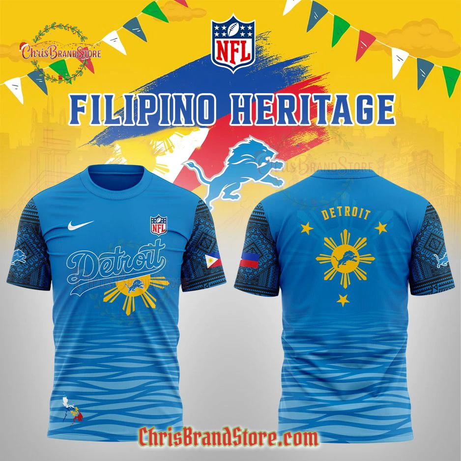 Detroit Lions Filipino Heritage T-Shirt