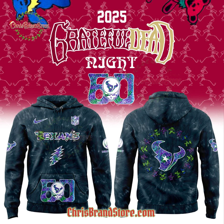 Houston Texans Grateful Dead 60th Anniversary Limited Hoodie