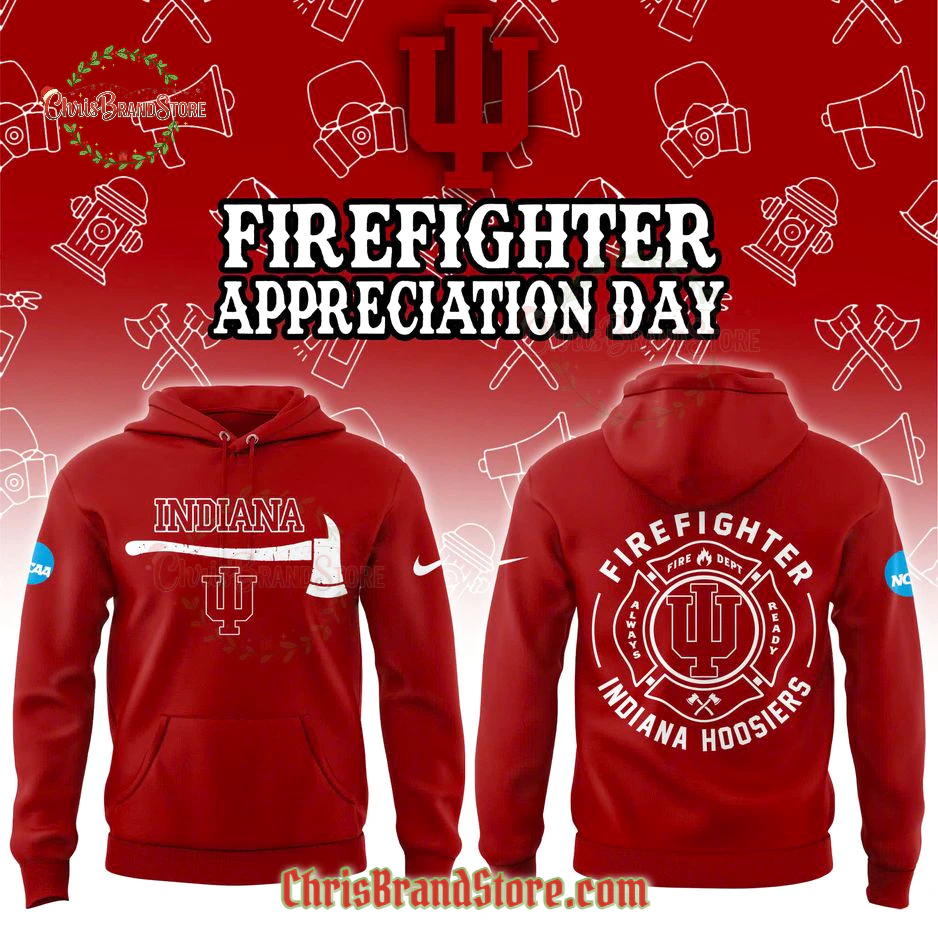 Indiana Hoosiers Firefighter Application Hoodie