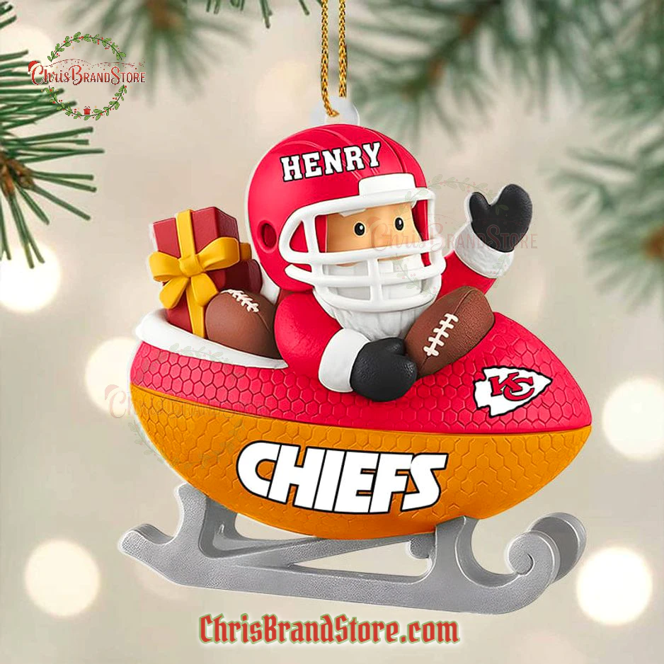 Kansas City Football Gifts Christmas Ornament