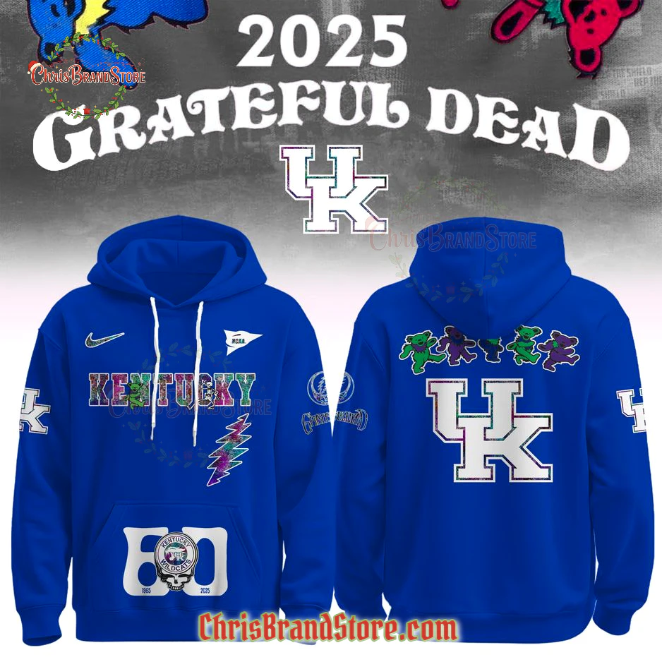 Kentucky Wildcats Grateful Dead 60th Hoodie