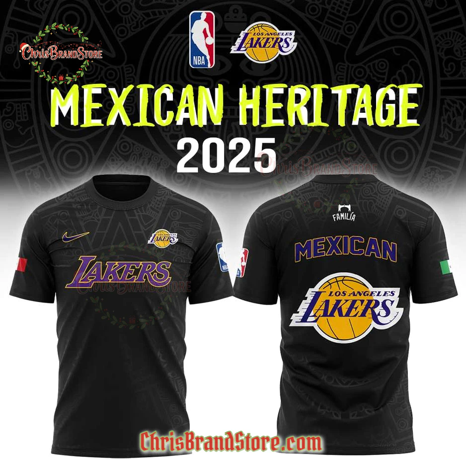 Los Angeles Lakers Mexican Heritage 2025 T-Shirt