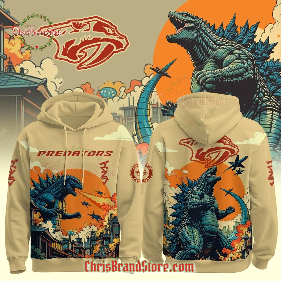 Nashville Predators x Godzilla Limited Edition Hoodie