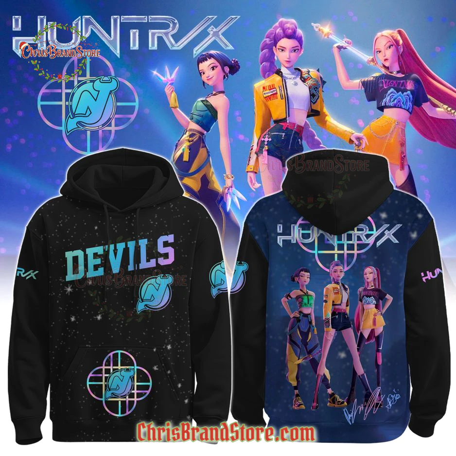 New Jersey Devils x Kpop Demon Hunters Limited Hoodie