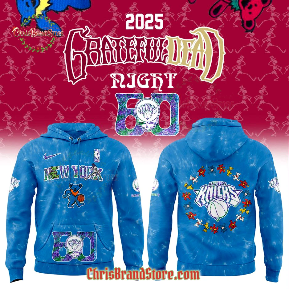 New York Knicks Grateful Dead 60th Anniversary Limited Hoodie
