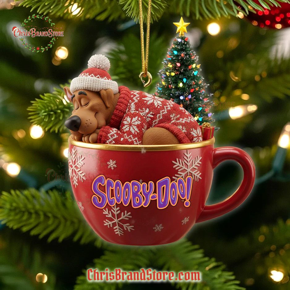 Scooby Doo Sleep Mug Christmas Ornament