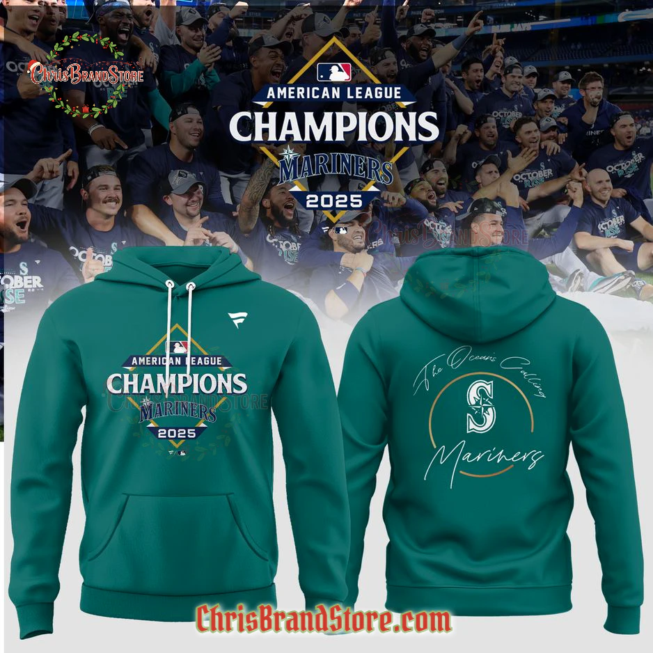 Seattle Mariners 2025 American League Champions Hoodie
