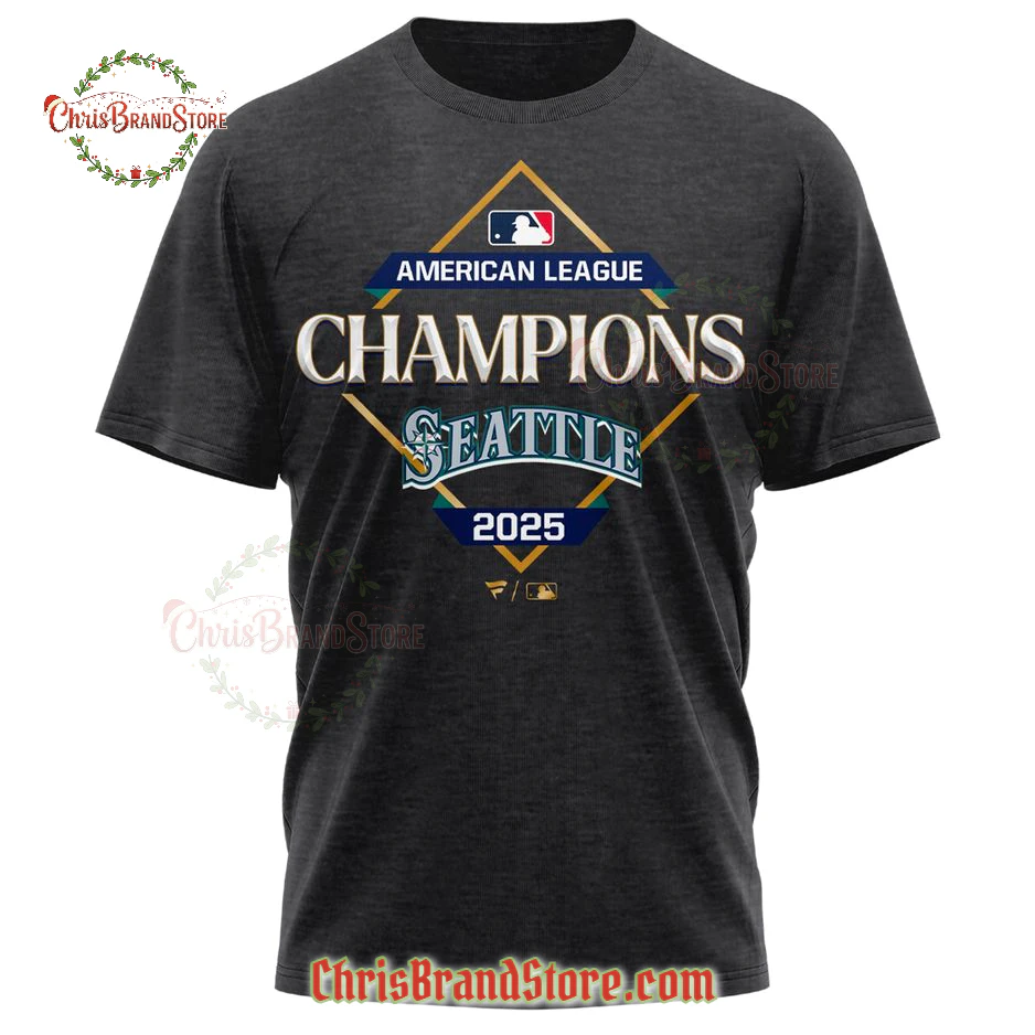 Seattle Mariners American League Champions 2025 T-Shirt