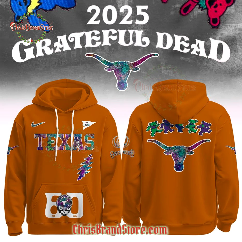 Texas Longhorns Grateful Dead 60th Hoodie