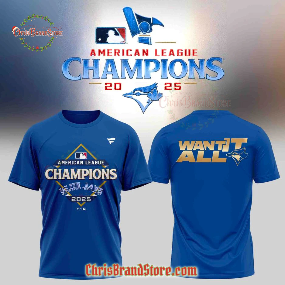 Toronto Blue Jays 2025 American League Champions Blue Limited T-Shirt