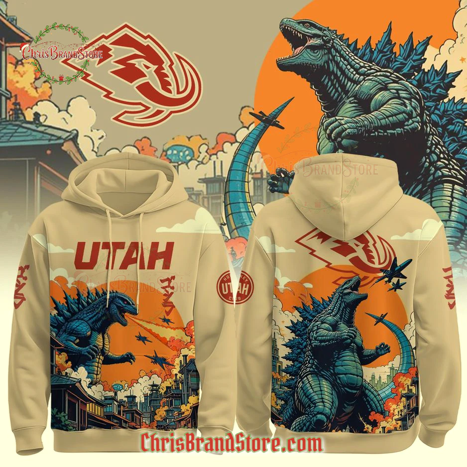 Utah Mammoth x Godzilla Limited Edition Hoodie