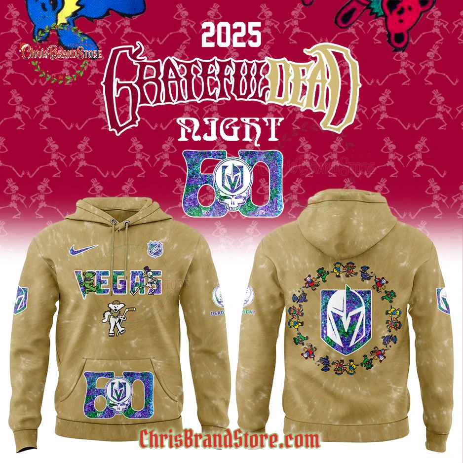 Vegas Golden Knights Grateful Dead 60th Anniversary Limited Hoodie