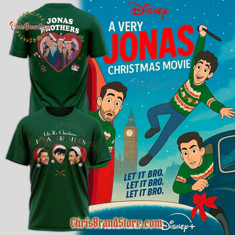 2025 Jonas Brothers A Very Jonas Christmas Movie Green T-Shirt, Hoodie