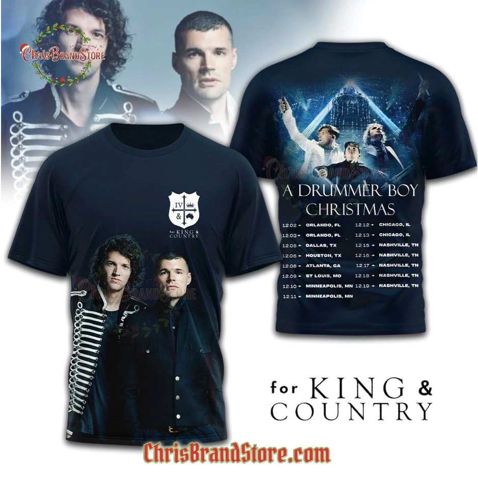 A Drummer Boy Christmas For King And Country 3D T-Shirt
