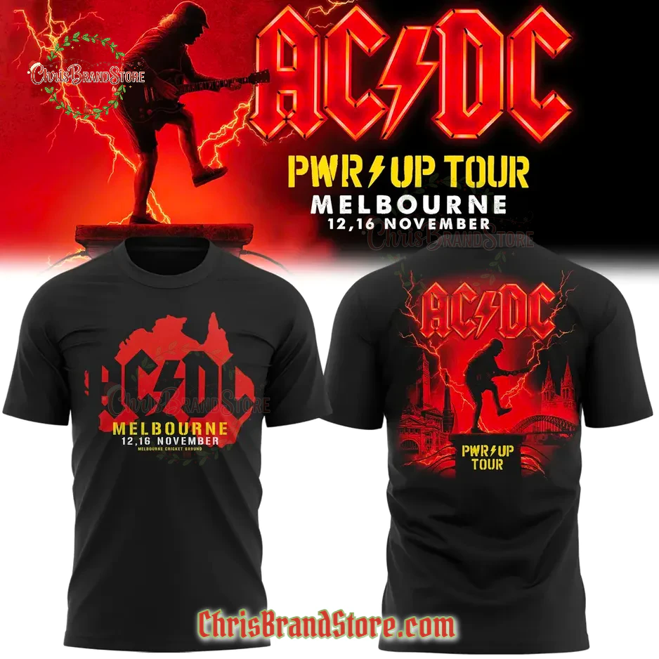 AC/DC  2025 PWR Up Tour Melbourne T-shirt