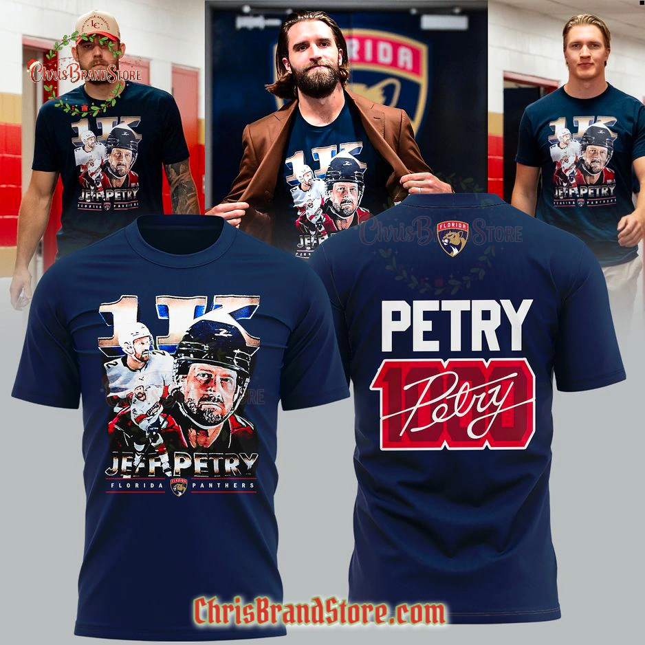 Florida Panthers Jeff Petry 1K Celebrating T-Shirt