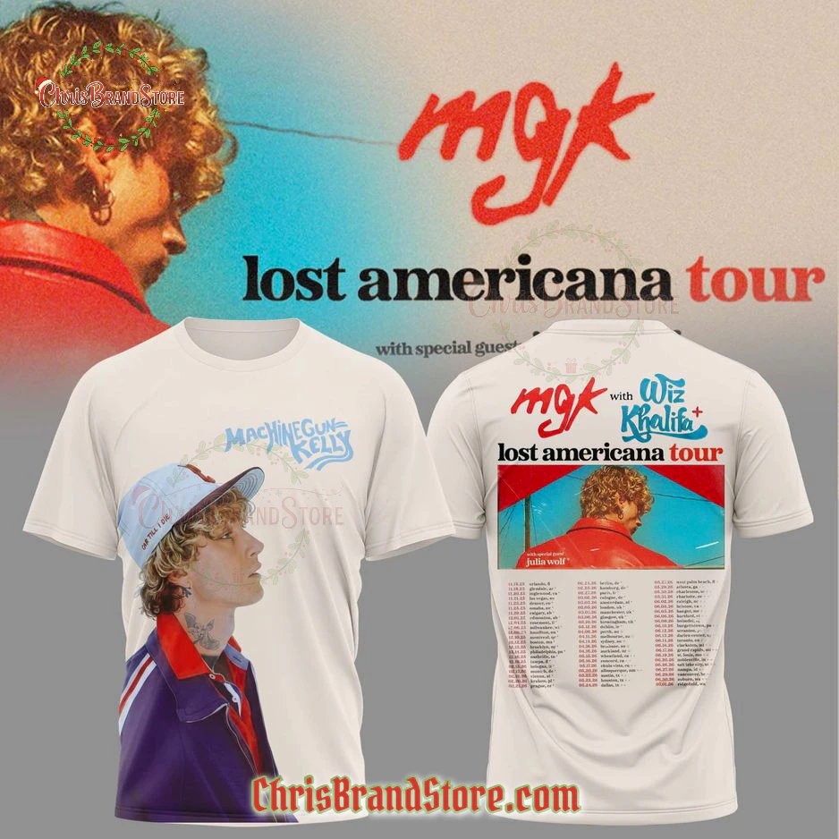 Machine Gun Kelly Lost American Tour 2025-2026 T-Shirt