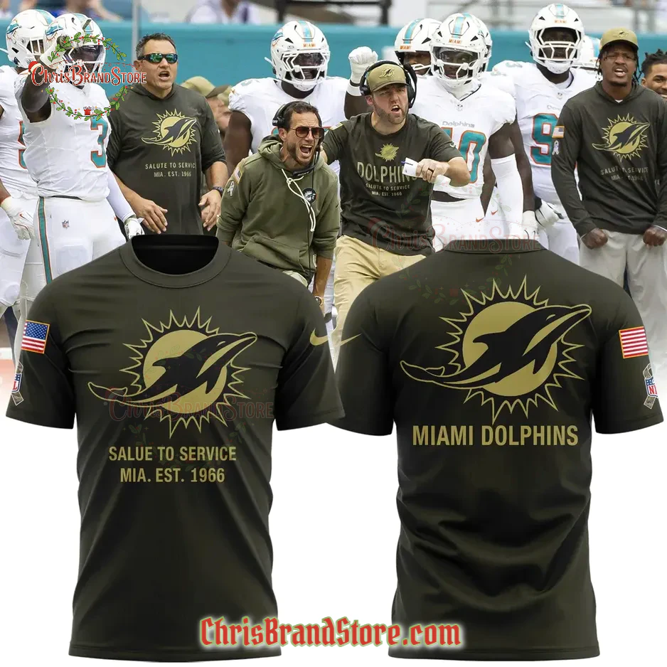 Miami Dolphins Military Night 2025 Special T-Shirt