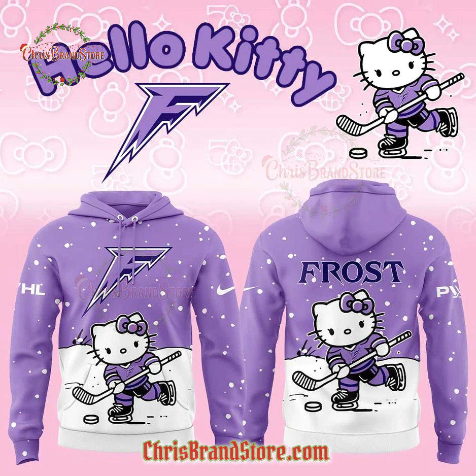Minnesota Frost x Hello Kitty Gift For Fan New 2025-26 Hoodie