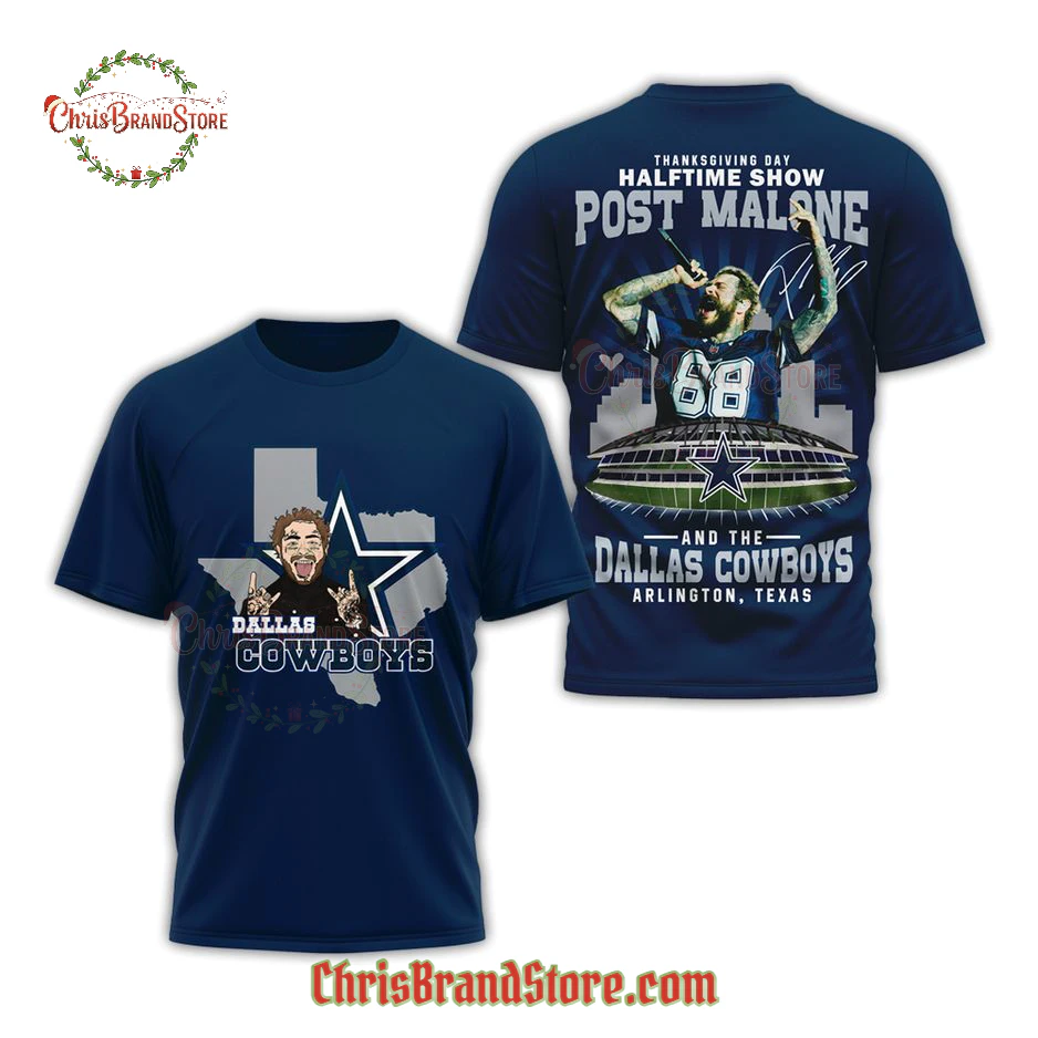 Post Malone x Dallas Cowboys Halftime Show T-Shirt