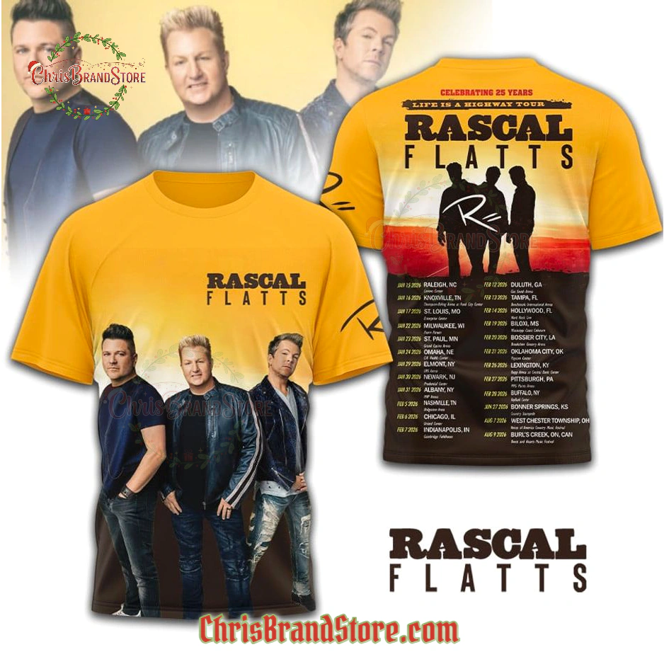 Rascal Flatts Music Tour 2026 Limited T-Shirt