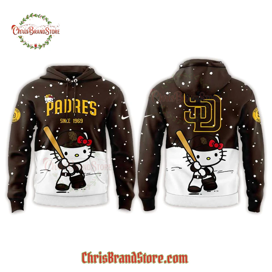 SD Padres x Kitty Gifts For Christmas Limited Edition Hoodie