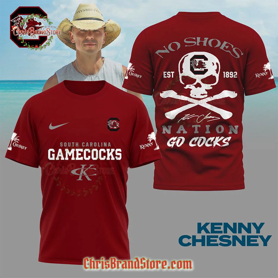 South Carolina Gamecocks x Kenny Chesney "No Shoes Nation" Spurs Up T-Shirt