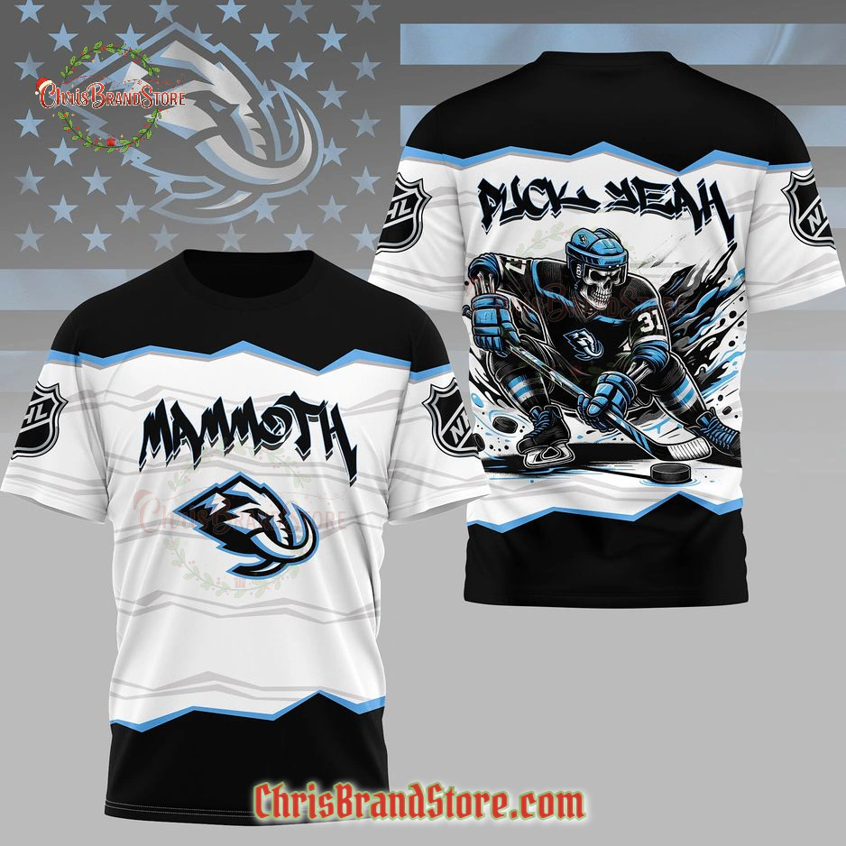 Utah Mammoth Puck Yeah 3D T-Shirt