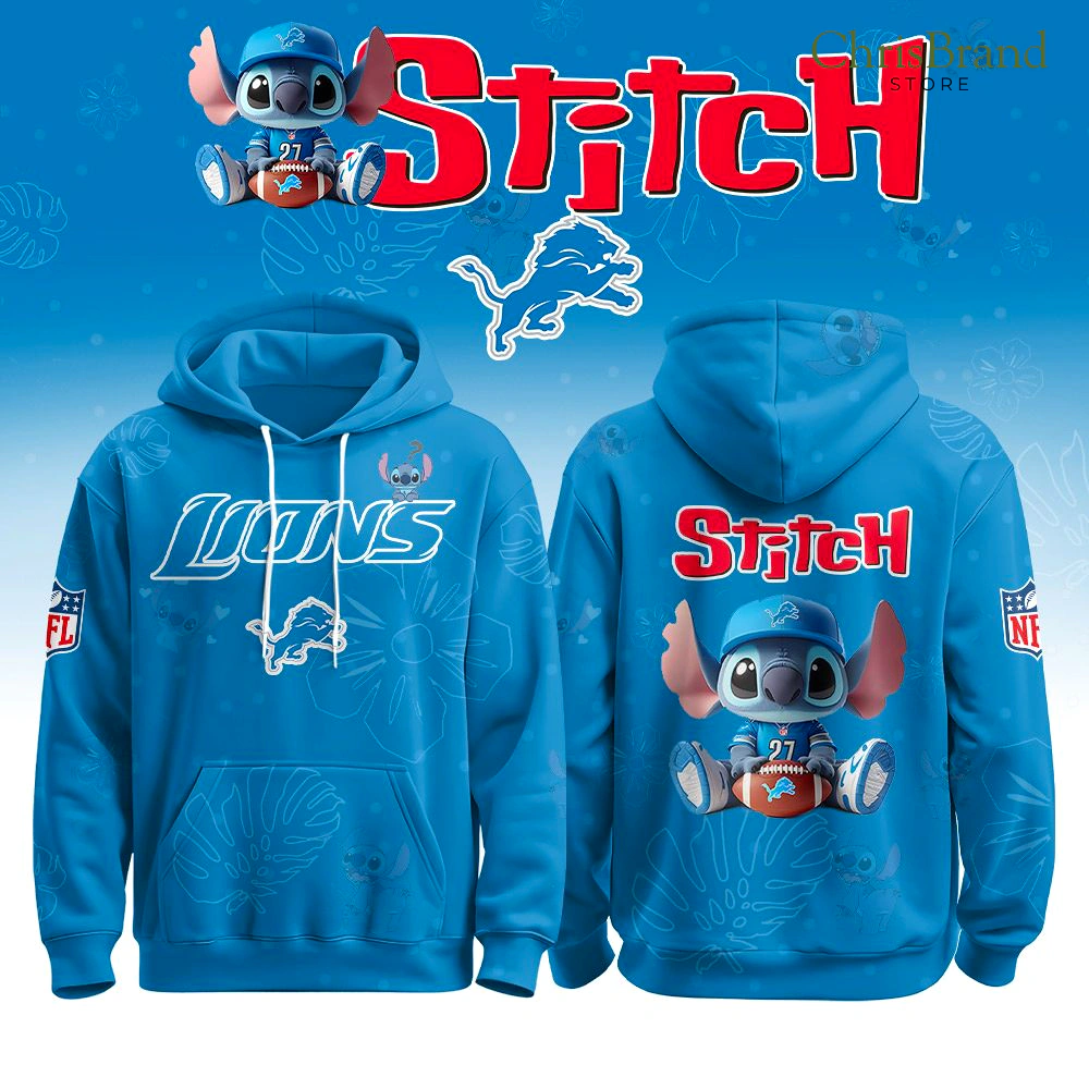 Detroit Lions x Stitch For Fan New Hoodie