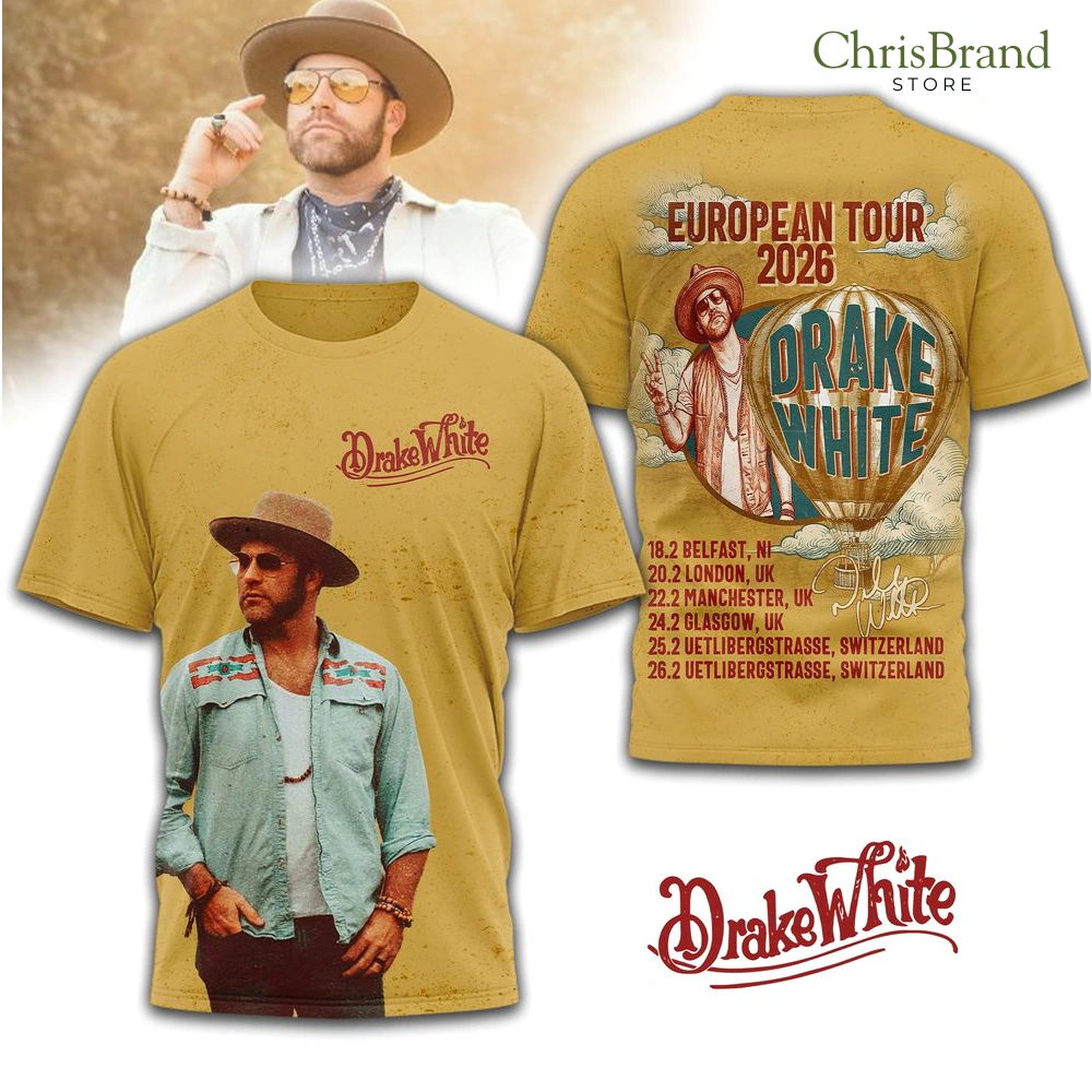 Drake White European Tour 2026 Limited Collection T-Shirt