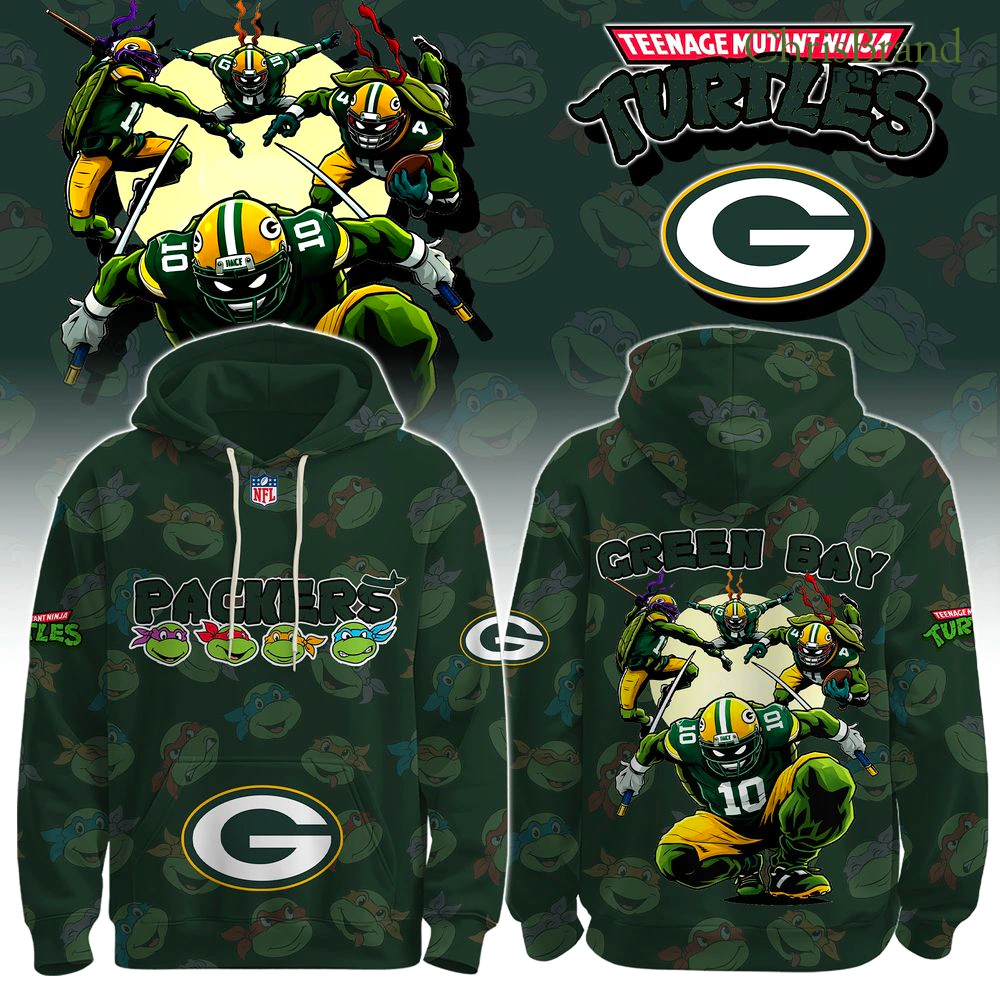 Green Bay Packers Ninja Turtles Hoodie