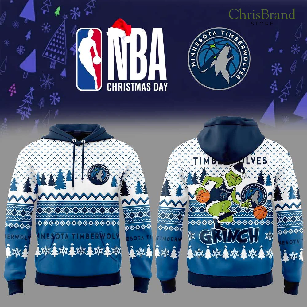 Minnesota Timberwolves Grinch Christmas Hoodie