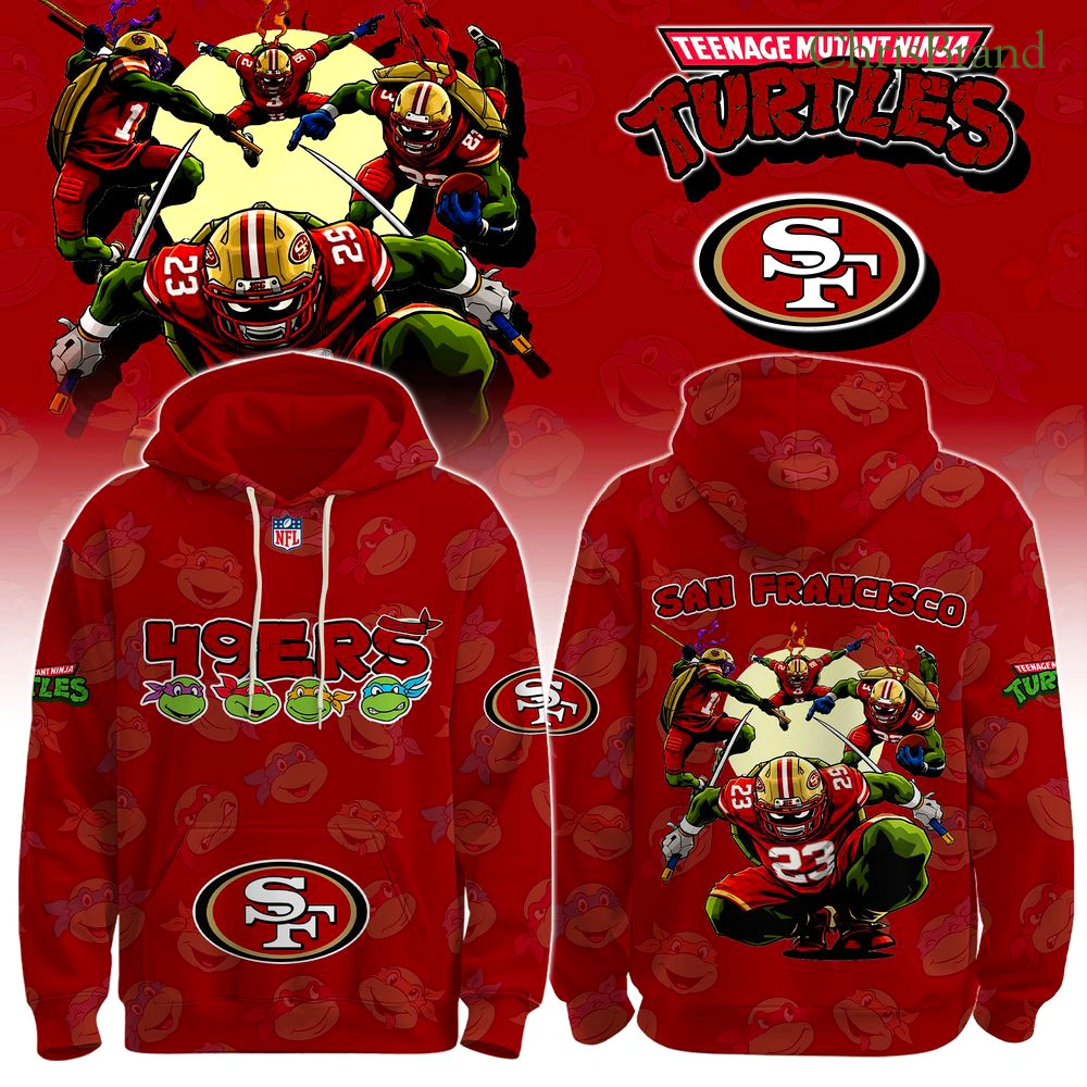 San Francisco 49ers Ninja Turtles Hoodie