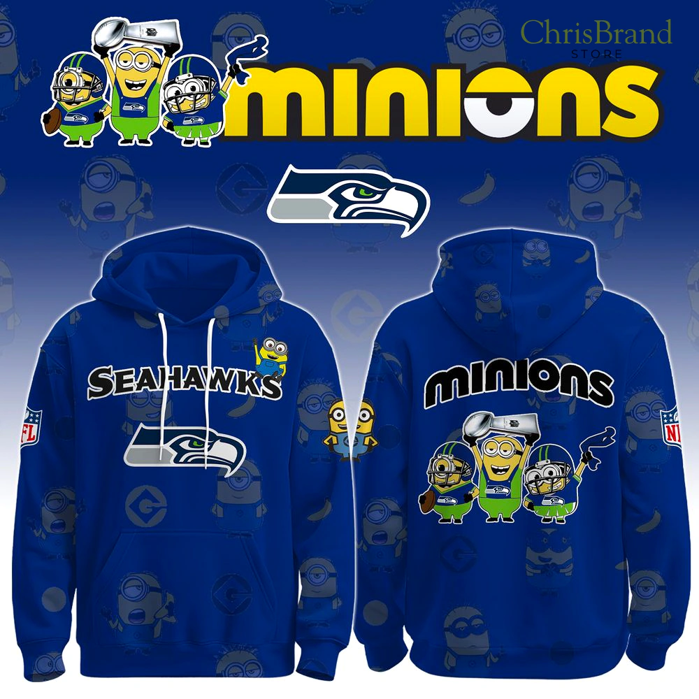Seattle Seahawks x Minions New Edition Hoodie