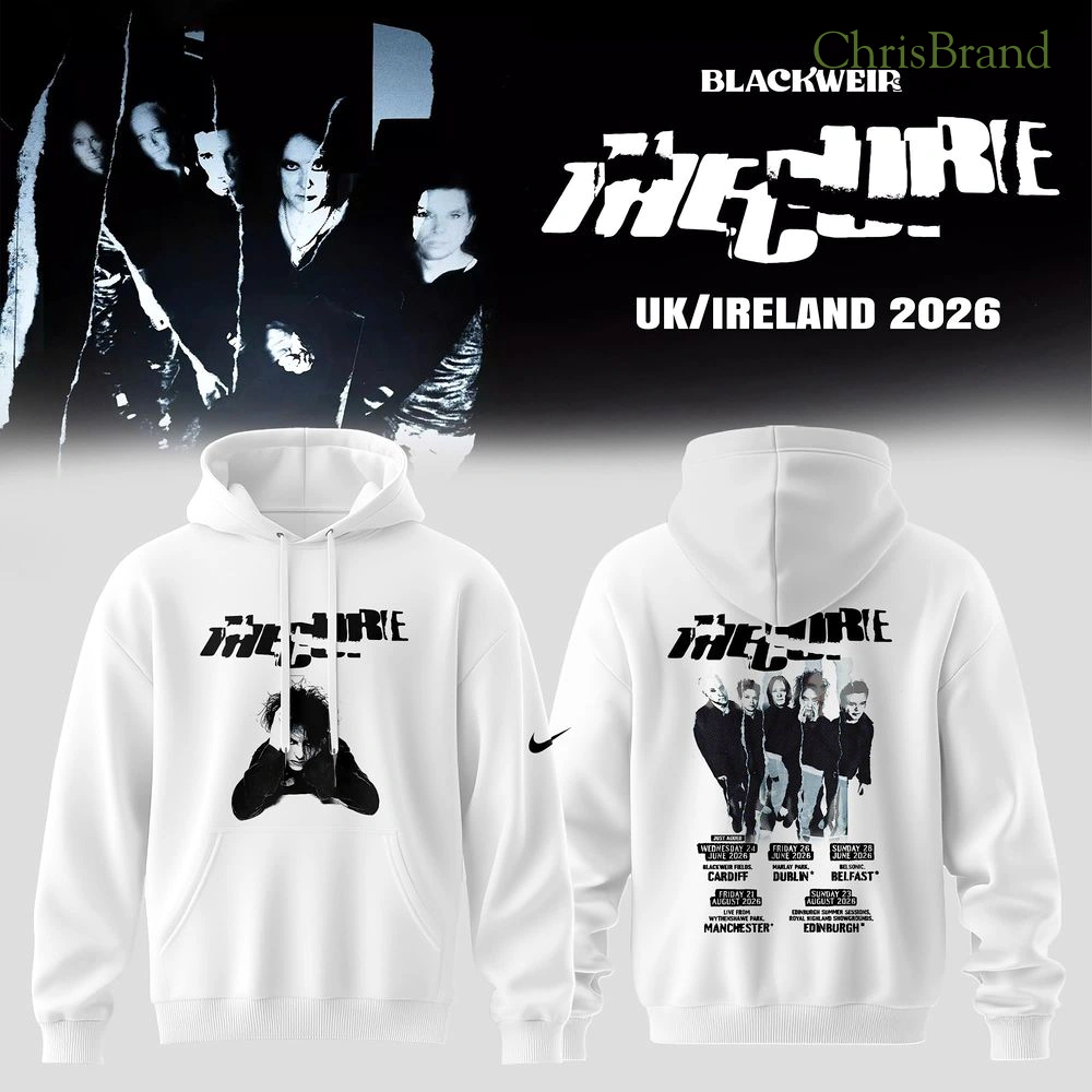 The Cure 2026 UK & Ireland Summer Shows Collection Hoodie
